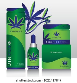 Cannabis Marijuana Packaging Product Label And Logo Graphic Template