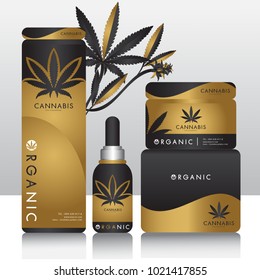 Cannabis Marijuana Packaging Product Label And Logo Graphic Template