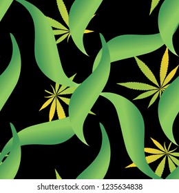 cannabis marijuana seamless pattern on a black background cannabis leaves
fabric pattern yellow green large tropical leaves rastaman