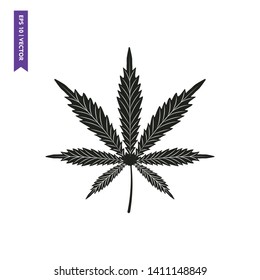 cannabis marijuana symbol logo vector, eps 10