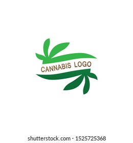 cannabis marijuana vector logo and design