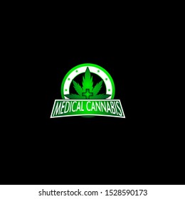 cannabis for medical logo icon for health product
