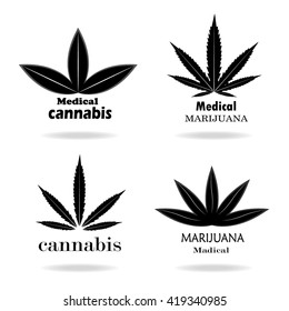 Cannabis Medical . vector background