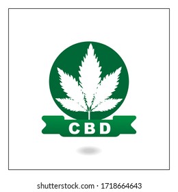 Vector del concepto de aceite de cannabis o aceite CBD