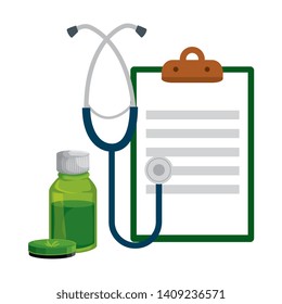 cannabis oinment with stethoscope and checklist