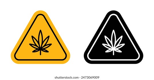 Señal de advertencia de empaquetado de cannabis Asegurar el cumplimiento de las regulaciones de cannabis