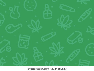 Cannabis pattern background for graphic design.A-size horizontal.