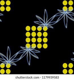 cannabis pattern seamless leaves nature on black background print fabric printing covers printing on plastic on T-shirts clothes for men and women