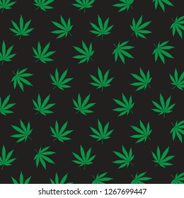 cannabis pattern vector