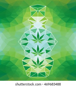 Cannabis perfume bottle, marijuana elixir, modern bong