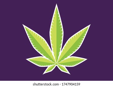 Cannabis Plant Wallpaper Illustration Art