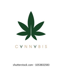 Cannabis products logotype. Vector image.