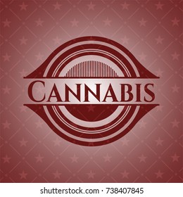 Cannabis red emblem