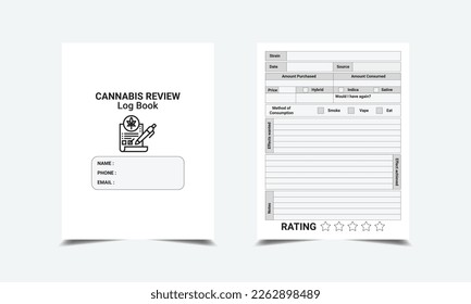 Cannabis Review Log kdp interior