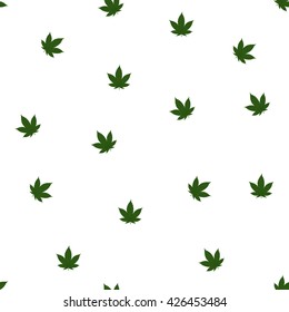 cannabis seamless pattern extended, abstract texture; vector art illustration