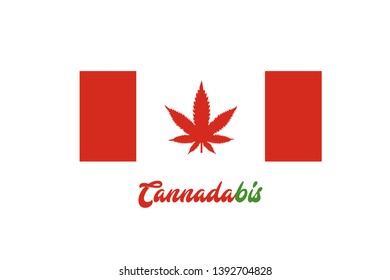 Cannabis shape has been used in a flag and named as Cannadabis. I can be used in Tshirt or as a brand logo.