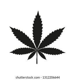 Cannabis sign icon. Vector icon