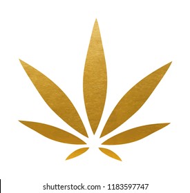 Cannabis Sign. Vector Leaf.