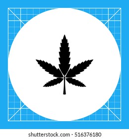 Cannabis simple icon