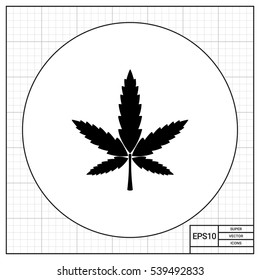 Cannabis simple icon