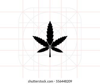Cannabis simple icon
