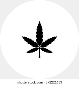 Cannabis simple icon