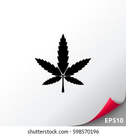 Cannabis simple icon