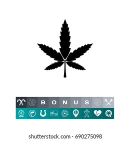 Cannabis simple icon