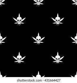 Cannabis Skull Vector icon