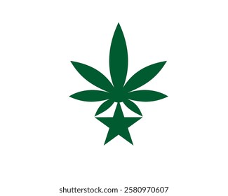 cannabis star logo design ideas vecto