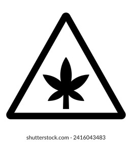 Cannabis Symbol Sign,Vector Illustration, Isolate On White Background Label. EPS10