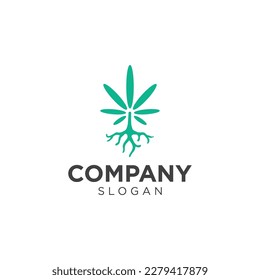 Diseño de árboles y raíces de cannabis	