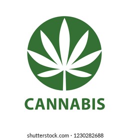 Cannabis Using Icon Logo Line Vector Stock Vector (Royalty Free) 1230282688