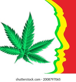 cannabis vector abstract aesthetic wall art poster