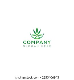 Cannabis vector art logo design