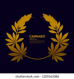 Cannabis vector illustration.
