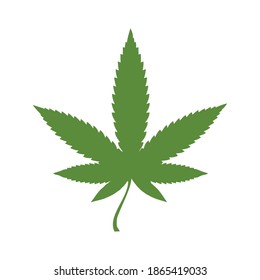 Cannabis-Vektorbild. Cannabis-Symbol. Marihuana-Illustration