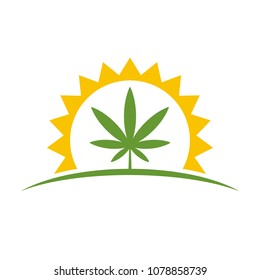 cannabis vector logo.