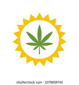 cannabis vector logo.