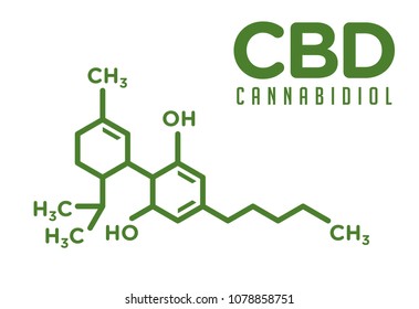 cannabis vector logo. CBD icon.