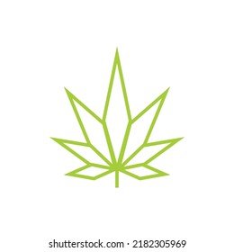 Plantilla de diseño del logotipo del vector de cannabis