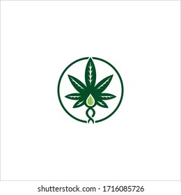 cannabis vector logo graphic abstract modern