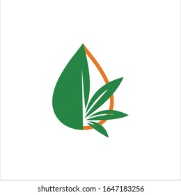 logo del vector de cannabis gráfico abstracto moderno