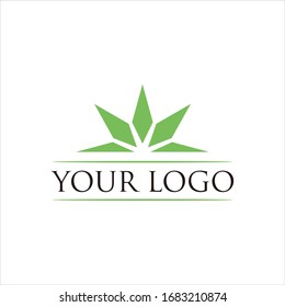 cannabis vector logo graphic modern abstract