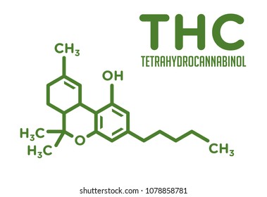 Cannabis Vector Logo. THC Icon.