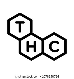 Cannabis Vector Logo. THC Icon.