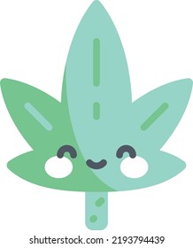 Cannabis vector on white background. isolated Vector icon