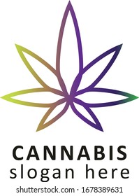 Cannabis Weed Logo Vector Design