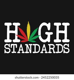 Cannabis Weed Marijuana Vector T-shirt