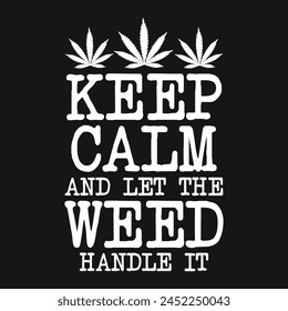 Cannabis Weed Camiseta de Vector de marihuana